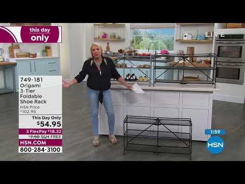 Origami 3Tier Foldable Shoe Rack