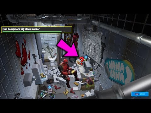 Find Deadpool's big black marker