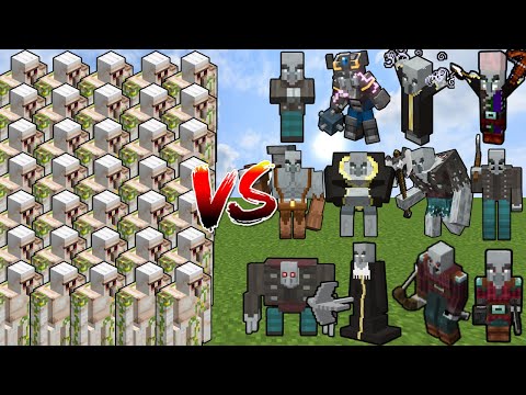 GOLEM ARMY vs ALL ILLAGER BOSSES