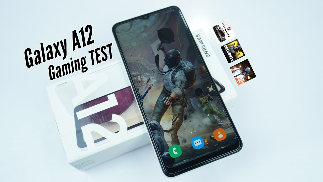 Samsung Galaxy A12 Gaming Test - PUBG, COD Mobile & Asphalt 9