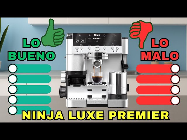 Vídeo relacionado con Ninja Luxe Premier Cafetera 3 en 1 para latte, cappuccino, cold brew y espresso con molinillo y espumador de leche integrados, fácil de usar y 4 preajustes automáticos de espuma, plata, ES601EU