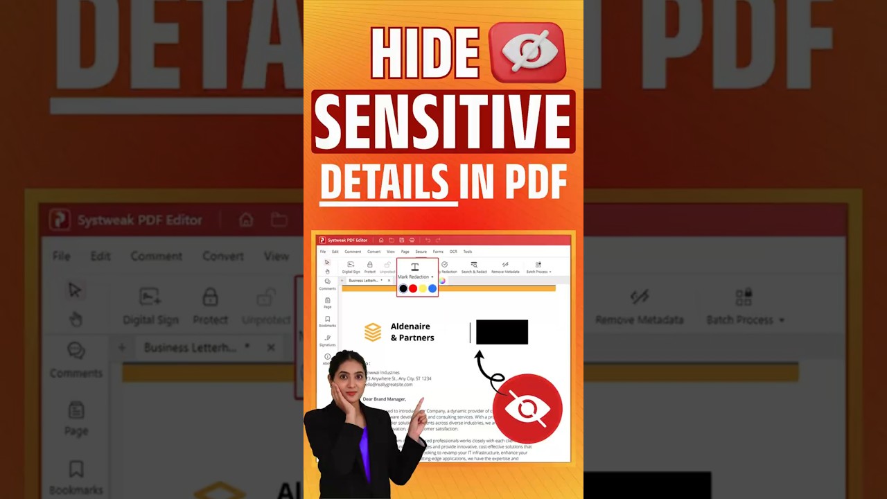 How to Hide Sensitive Data in PDF Files | Redact PDF File Easily #redactpdf #PDFSecurity