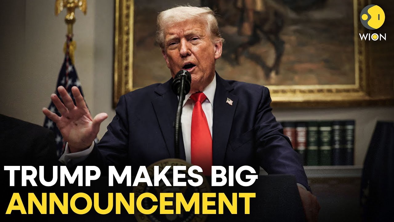 Trump LIVE: US President Donald Trump Makes BIG  Announcement From The Roosevelt Room | WION LIVE