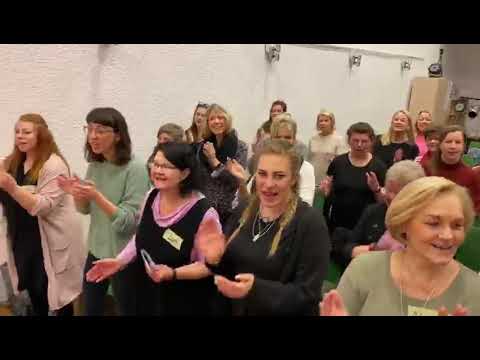 Ekerö Gospel Choir and Chor Zeitzünder celebrate together