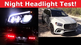 2024 Mercedes GLS 580 Headlight Test and Night Drive