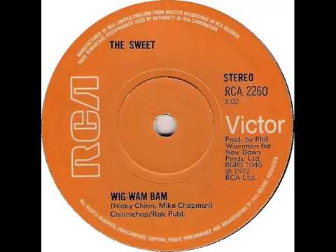 UK New Entry 1972 (173) The Sweet - Wig-Wam Bam