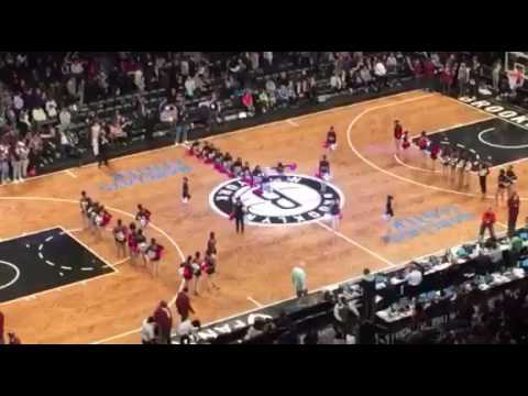 Strut N Strive Performs at Barclay's Center Halftime Game