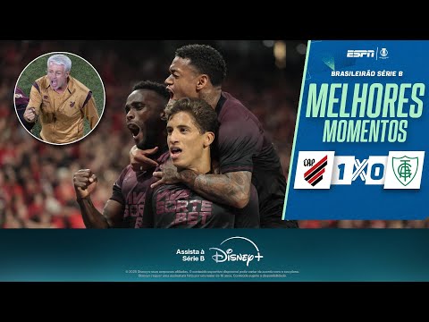 ATHLETICO-PR VENCE O AMÉRICA-MG EM CASA E GARANTE RETORNO À SÉRIE A EM 2026 | MELHORES MOMENTOS