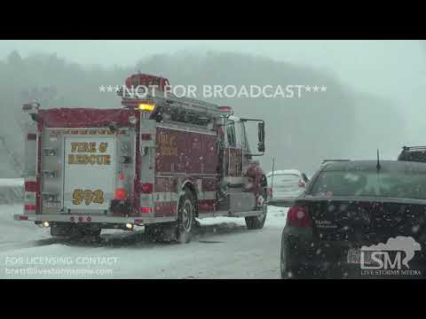 1-27-19 Girard Township, PA - I-90 Multi Car Accident - White out conditions - I-90 Closed