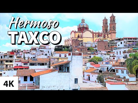 A Day in TAXCO / Beautiful Town in Mexico (4K) Video