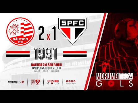 Náutico 2x1 São Paulo - Brasileiro 1991 - rodada 06 - 06/03/1991