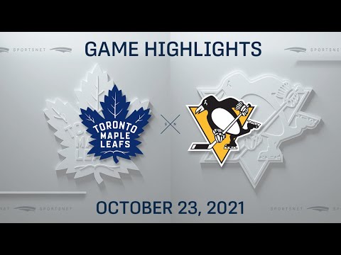 NHL Highlights | Maple Leafs vs. Penguins - Oct. 23, 2021