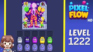 Pixel Flow Level 1222 Solution Walkthrough
