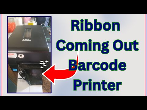 Ribbon Coming Out Issue Fixing in Thermal Barcode Label Printer TSC