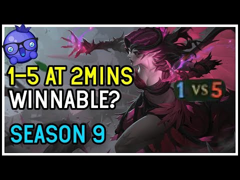 1-5 AT 2 MINS - Winnable? Morgana Support League of Legends