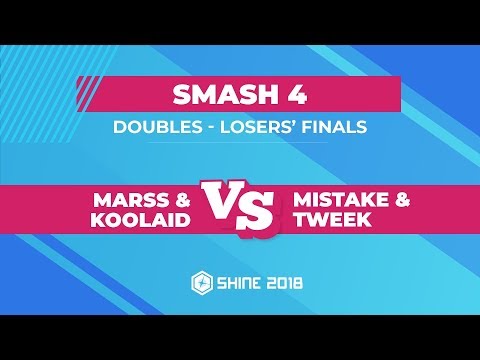 Marss/Koolaid vs Mistake/Tweek - Smash 4 Doubles: Losers' Finals - Shine 2018
