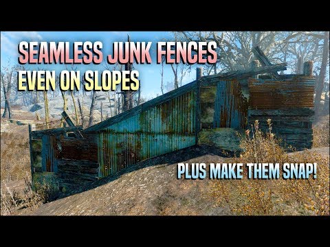 Build Seamless Junk Fence Walls With No Gaps 🗜️ Fallout 4 No Mods Shop Class