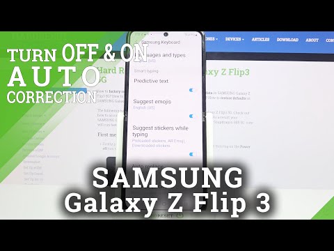 How to Turn On/Off Auto Correction on SAMSUNG Galaxy Z Flip 3 – Correct Text Automatically