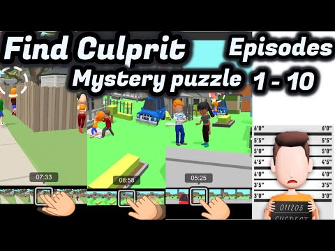 Find Culprit - Mystery puzzle Episodes 1 - 10 Gameplay Walkthrough | (IOS - Android) | ( tech rao)