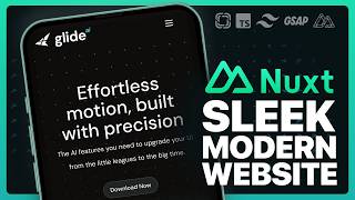 Learn Nuxt, GSAP, Tailwind, and Prismic to build a dark, mordern, sleek website - Full Course 2025