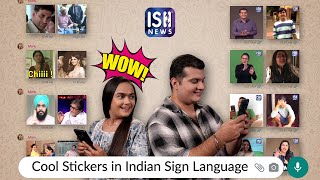 Cool Stickers in Indian Sign Language