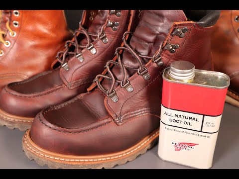 Red Wing "All Natural Boot Oil" Treating the Sawmill 2927