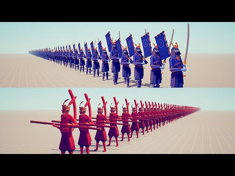100x MONKEY KING vs 100x SHOGUN | TABS Totally Accurate Battle Simulator