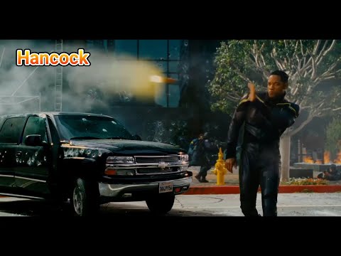 Bank Robbery Scene - Pertama kali Hancock jd pahlawan 😎