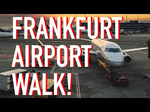 Tour pelo aeroporto 4K: Flughafen Frankfurt Terminal 1: principal centro de aviação da Alemanha com toneladas de trânsitos