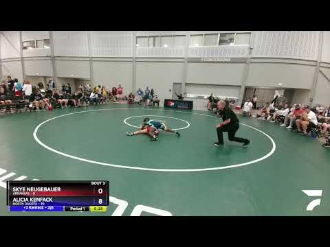 105 Lbs Round 2 (4 Team) - Skye Neugebauer, Arkansas Vs Alicia Kenfack, North Dakota 6b80