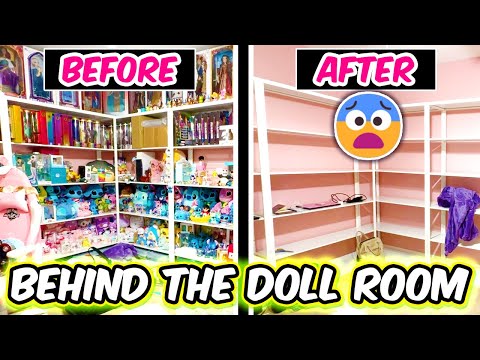 I moved EVERYTHING OUT of my DOLL ROOM - Behind the Doll Room