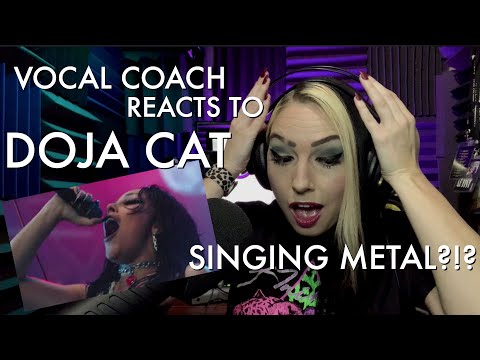 Doja Cat GOES METAL! Vocal Coach Reacts to "Say So" at MTV EMAs