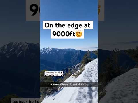 Inches from the edge🤯