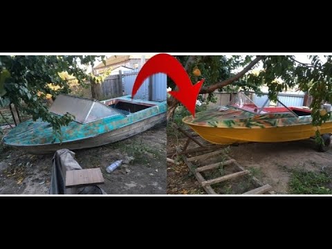 Лодка Крым-М под Ямаха 30,реставрация своими руками!