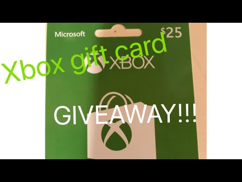 XBOX GIFT CARD GIVEAWAY!!