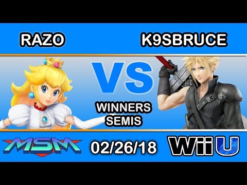 MSM 135 - Razo (Peach) Vs. K9sbruce (Cloud) Winners Semis - Smash 4