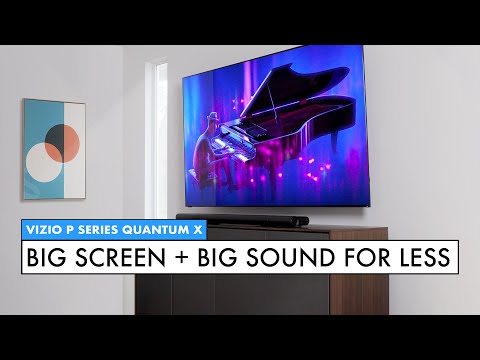 Home Theater WITHOUT a PROJECTOR! VIZIO Quantum X TV, Elevate Soundbar