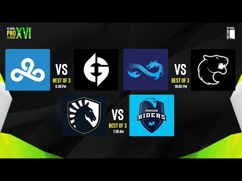 Cloud9 vs EG | FURIA vs Eternal Fire | Liquid vs MRS | ESL Pro League S16 | Group D | Day 1 [FIL]