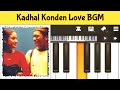 Kadhal Konden Love BGM Yuvan Shankar Raja Piano Tutorial