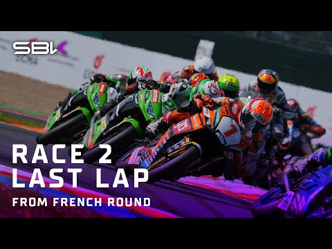 Fierce fight in WorldSSP300 Race 2 brings close action until the line 🤯 | 2024 #FrenchWorldSBK 🇫🇷