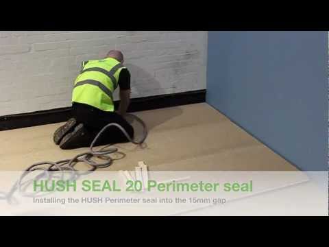 Hush Seal 20 Perimeter Seal: acoustically isolating seal for all perimeters in floor treatments