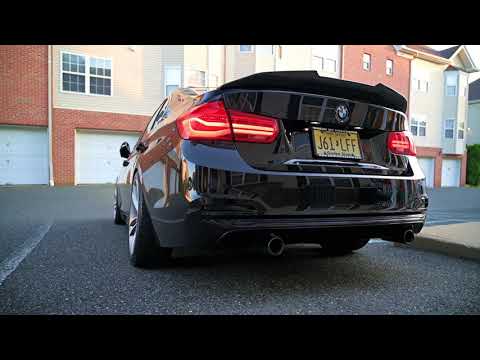 Bmw 340i F30 Dinan Midpipe/Stock Exhaust short clip