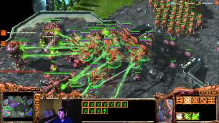 Destiny experiencing ZvP late game - Heart of the Swarm HOTS