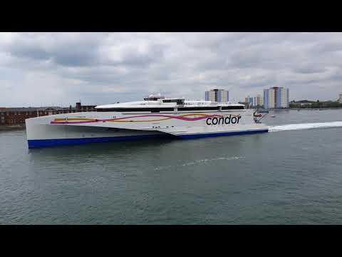 Condor Liberation sailing from Portsmouth to the Channel Islands