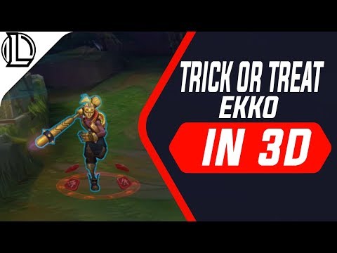 TRICK OR TREAT Ekko Skin 3D Display - League of Legends