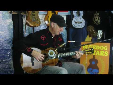 Kevin Ryan Guitars Koa Abbey Grand Parlor at Bluedog Guitars