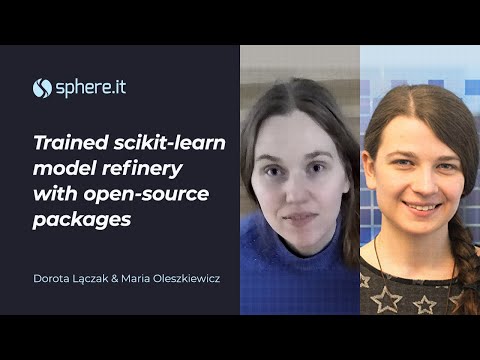 Trained scikit-learn model refinery with open-source packages