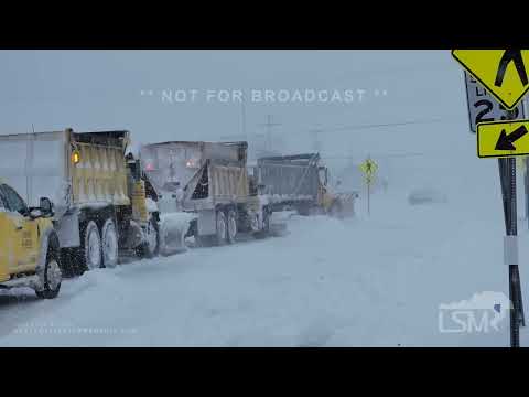 01-29-2022  Seaside Heights, NJ - Intense Blizzard Conditions - People Braving Conditions - Massive