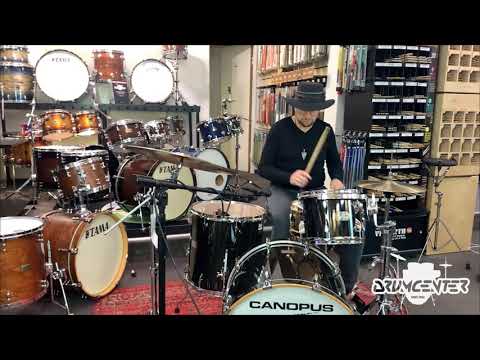 Tama Star Reserve 14 x 5.5" Hammered Brass TBRS1455H - played by Heiko Braun