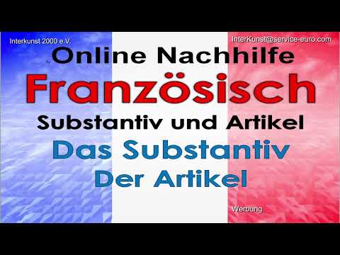Online Nachhilfe Unterricht Französisch – L'article– Hausaufgabe & Prüfungsvorbereitung